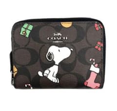 COACH 二つ折り財布 スヌーピー シグネチャー - メルカリ