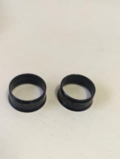 ☆2個セット!!20mmシングルフレアボディピアス アイレット ブラック ☆のサムネイル