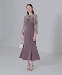 leja オケージョンドレス　M Leja 【M】スパンコール オケージョンドレス コンビワンピース