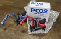 KOMATSU PC02 ミニショベル 1/21スケール 2台セット非売品 KOMATSU PC02 ミニショベル 1/21スケール 2台セット非売品 - メルカリ