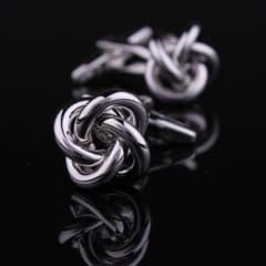 ★新品★NEWオリジナルなデザインシルバー捻じるカフスボタンカフリンクスのサムネイル