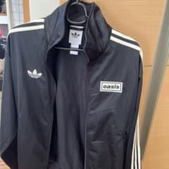 adidas oasis ブラックジャージ M adidas oasis ジャージ Mサイズ ブラック オアシスコラボ - メルカリ