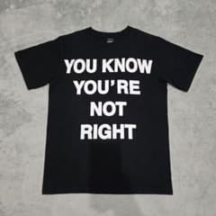 ナンバーナイン Tシャツ 2 黒 YOU KNOW RIGHT メッセージ - メルカリ