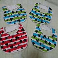 新品☆4枚セット♡ディズニー☆よだれかけのサムネイル