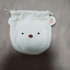 산리오 스미코구라시 곰 얼굴 건착 파우치 즉 구입 가능