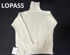 LOPASS タートルネックニット ホワイトのサムネイル