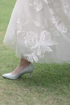 結婚式使用◾️ROCKPORT 7.5cmヒール　ライトブルーポインテッドトゥのサムネイル