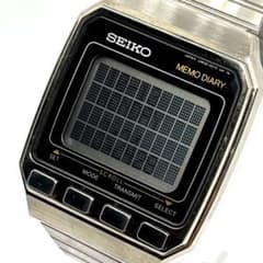 【稼働】セイコー メモダイアリー 1984年製 腕時計 クォーツ 日常生活防水 稼働】セイコー メモダイアリー 1984年製 腕時計 クォーツ 日常生活