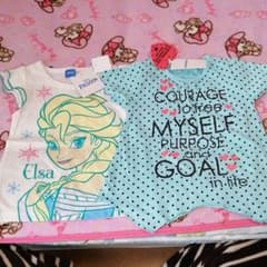 Tシャツ 新品まとめ売り 2着 100 アナと雪の女王 エルサのサムネイル