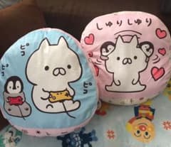 ねこペン日和 ダイカットクッションのサムネイル