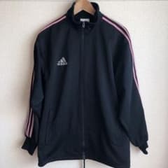 【希少】アディダス　ジャージ　白　ホワイト　ピンク　ロゴ刺繍　万国旗　M 90s美品[希少]万国旗タグ ロゴ刺繍adidas アディダス ジャージ - メルカリ