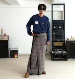 SUNSEA 17AW チェックラップスカートのサムネイル