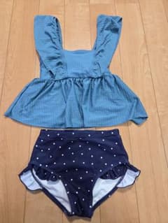 【001】branshes 女の子用 セパレート水着 ドット柄のサムネイル
