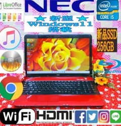 極上品♥大人気♥高速Corei5搭載♥ ゴールド色♥新型Win11搭載♥動画 