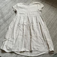 boheme ベージュ 半袖ワンピース　ナチュラル系のサムネイル