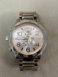 美品】NIXON 51-30 クロノグラフ シルバーポリッシュ - メルカリ