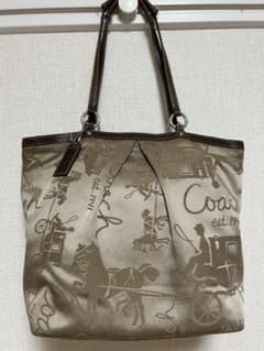 COACH トートバッグ 馬車柄 ブラウンのサムネイル