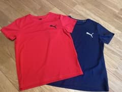 PUMA Tシャツ 2枚セット 140サイズ 赤 ネイビーのサムネイル