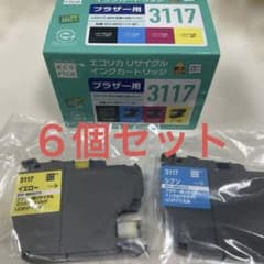 エコリカ ブラザー用リサイクルカートリッジ LC3117-4PK互換　合計6個のサムネイル