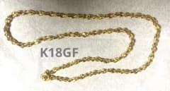 K18GF ネックレス　ゴールドチェーンネックレス　ロープチェーンのサムネイル