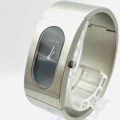 【美品/箱付/取説】GUCCI 2400S シルバーバングル　文字盤シルバー 美品/箱/取説/保証】GUCCI 2400S シルバーバングル文字盤シルバー