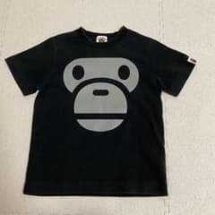 〈110㎝〉A BATHING APE KIDS Tシャツ ブラックのサムネイル