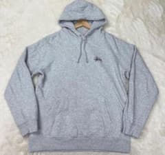 ステューシー パーカー L グレー バックロゴのサムネイル