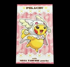 【希少】ポケモンセンター メガタブンネ ポンチョ ピカチュウ 名刺カード