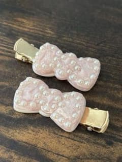 【ハンドメイド】ヘアクリップ　リボンのサムネイル