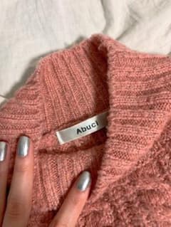 cable knit / salmon pinkのサムネイル