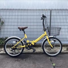 折りたたみ自転車 淡い黄色 折りたたみ自転車（色：イエロー系）｜自転車車体｜自転車｜車