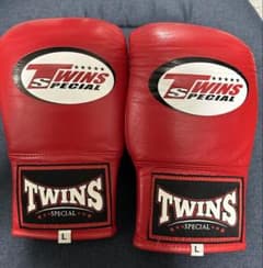 TWINS ツインズ パンチングミット ブラック×レッド TWINS ツインズ パンチンググローブ ボクシング ミット打ち 赤色