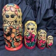 ヴィンテージ マトリョーシカ 4体セット ロシア ソ連 - メルカリ