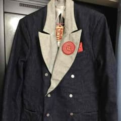 1/10までお正月値下げ 限定 デニムタキシードジャケットのサムネイル