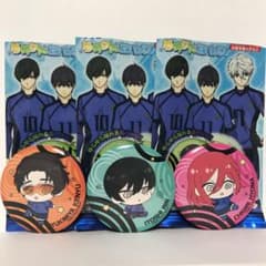 値下中-ゆらりん缶バッジ ブルーロック未使用set糸師凛 千切 豹馬 雪宮剣優のサムネイル