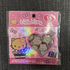 ハローキティ クリスタルシール おはじきシール 日焼けキティのサムネイル