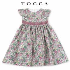 Y99 新品未使用 130 トッカ フリル ギャザー 花柄 ワンピ レディース