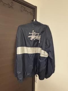断*間様 今だけ安いStussy ナイロンジャケット ネイビー セットアップ リのサムネイル