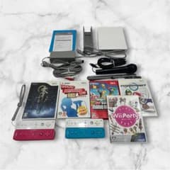 Wii本体セット・すぐ遊べる！！】本体＋コントローラー＋ソフト5点＋