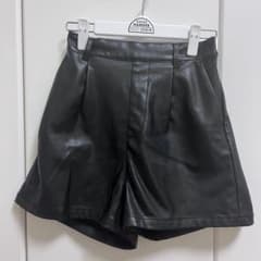 WEGO フェイクレザー ショートパンツ ブラック xsのサムネイル