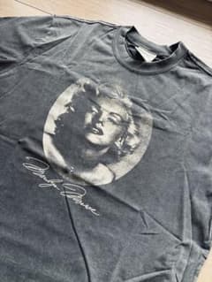 マリリン・モンロー Tシャツ Mサイズ ダークグレーヴィンテージ加工