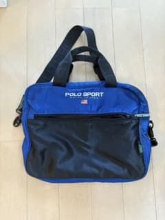 レア 90s POLO SPORT ショルダーバッグ 青黒 - メルカリ