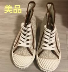 LOEWE ロエベ アナグラム ハイカット スニーカー22.5 - メルカリ