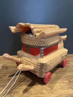 新品未使用 だんじり 風船  おもちゃ ビニール コロコロ コマ付き 子供 地車のサムネイル