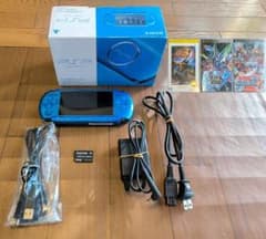 PSP3000 ブルー　+ソフト3種類のサムネイル