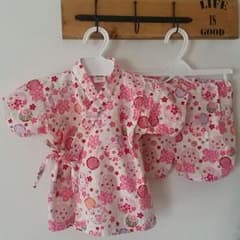 ずん様専用　超女の子らしい！甚平☆着用1度のみのサムネイル