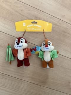 디즈니 칩과 데일 봉제인형 배지