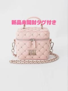 新品 Darich キルティングビジュースクエアミニバッグ PNK - メルカリ