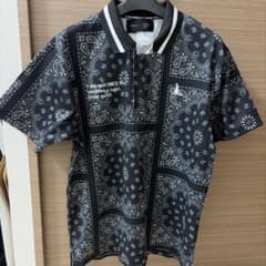 FR2GOLF ペイズリー柄 ポロシャツ ブラック - メルカリ
