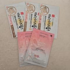 豆乳イソフラボン濃厚美容液マスク & MINON アミノモイストマスク　パックのサムネイル